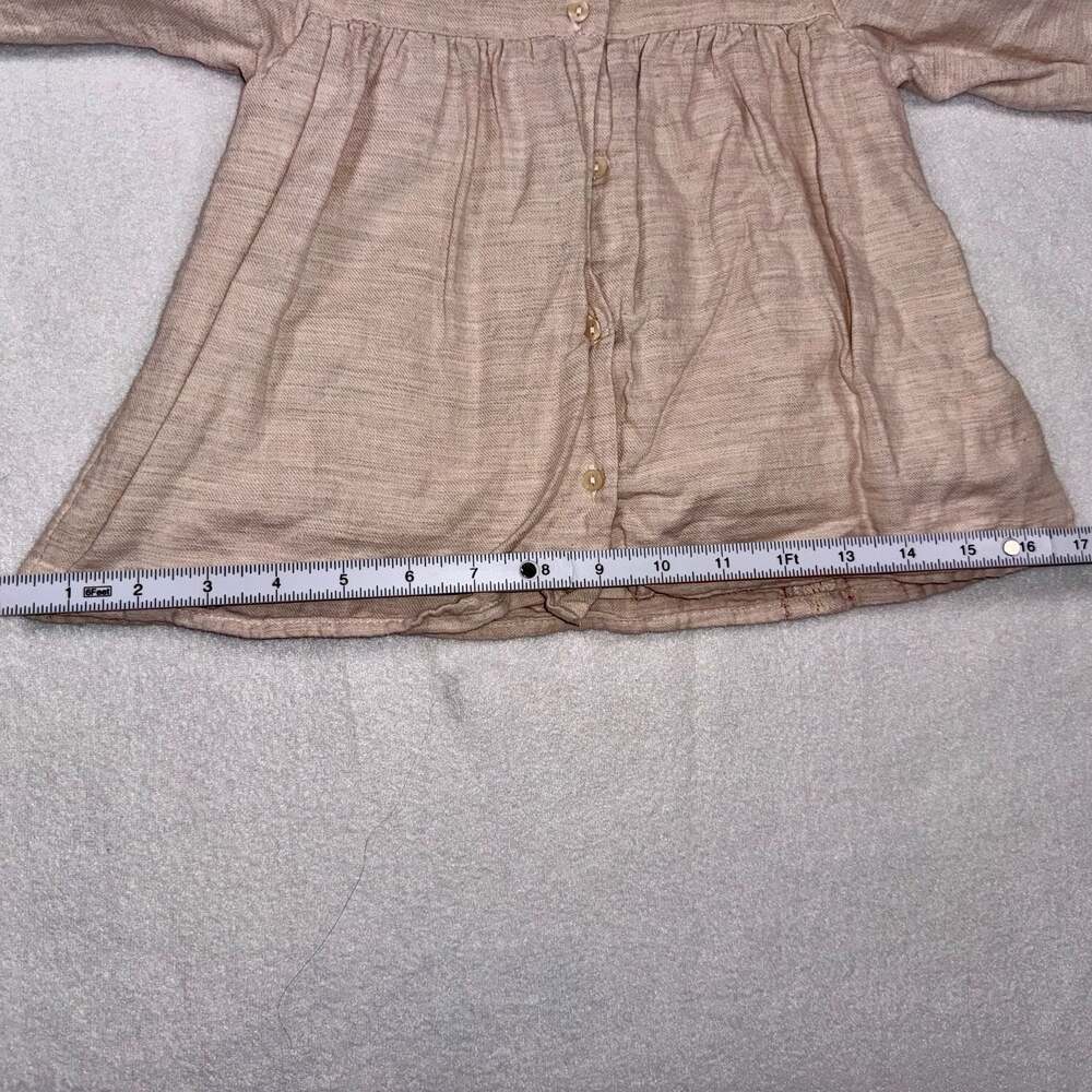 Sz 2-3 Zara Baby Embroidered Smocked Yoke Blouse Top - Picture 10 of 11